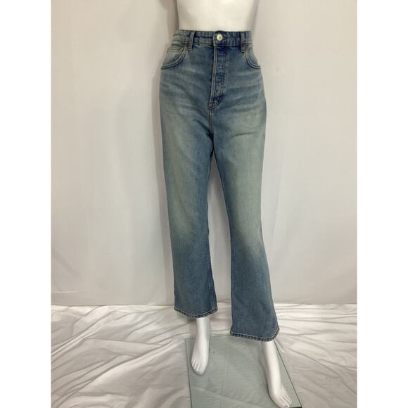 Reformation 'Cynthia' Stretch High Rise Straight Denim Jeans Size 30 - Picture 2 of 4